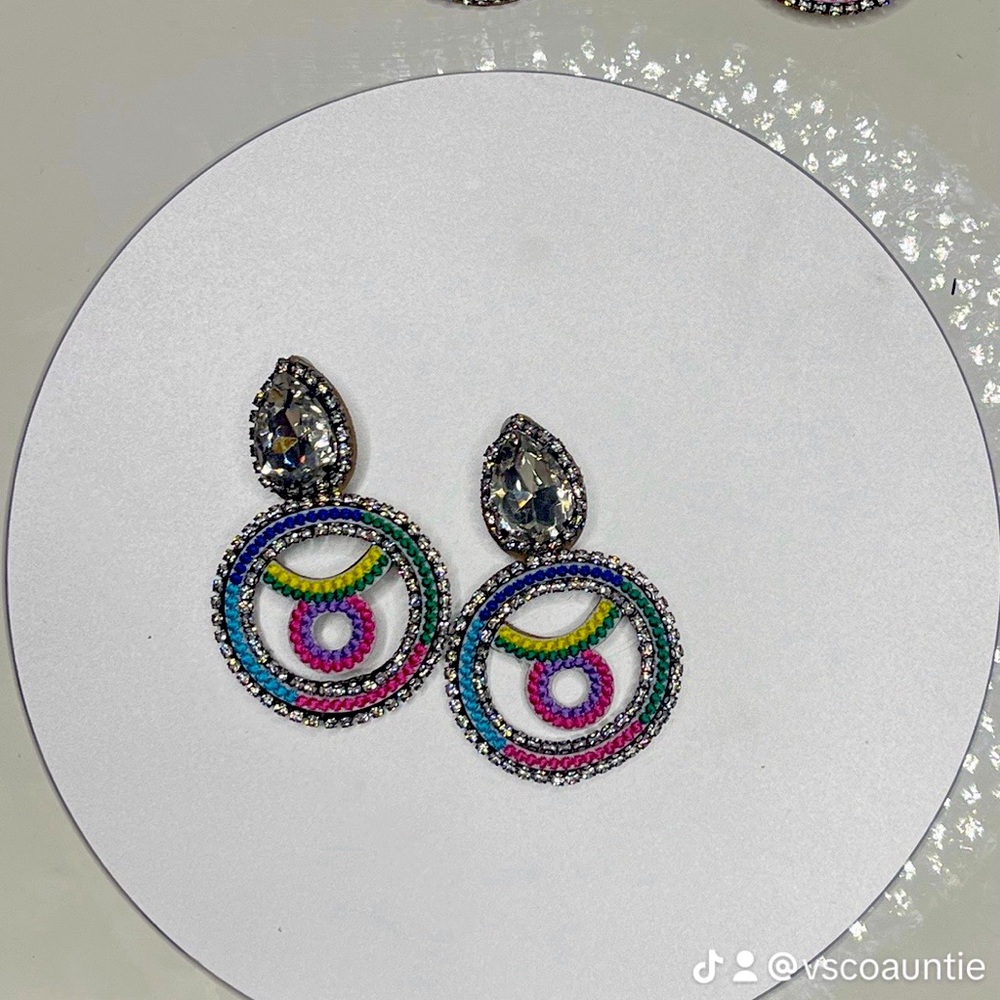 Zodiac sign clip on earrings